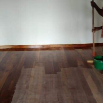 Treated Suriyamara parquet flooring project in Sri Lanka