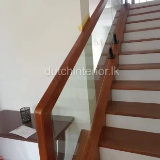 Glass Hand Railing with Bounce Brackets